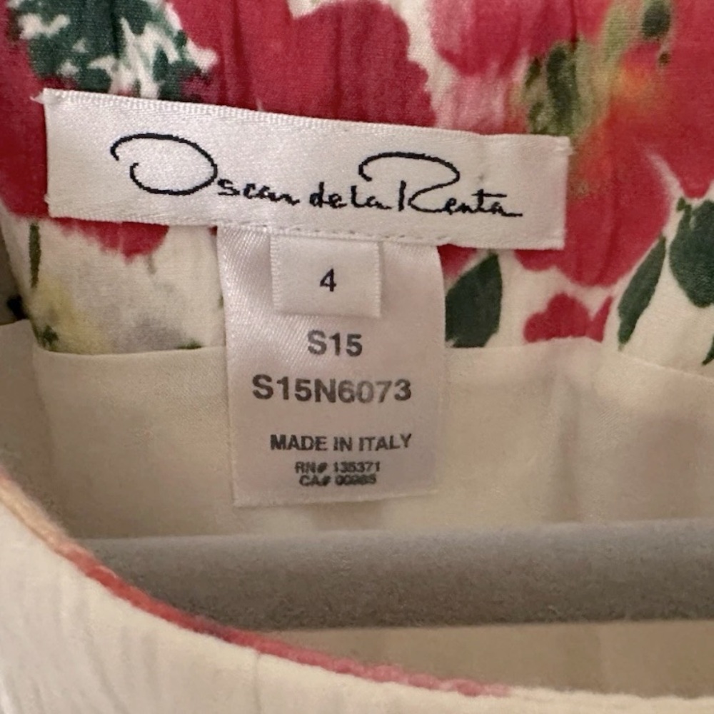 Oscar de la Renta English garden floral dress S/S 2015 size 4 - Picture 5 of 10